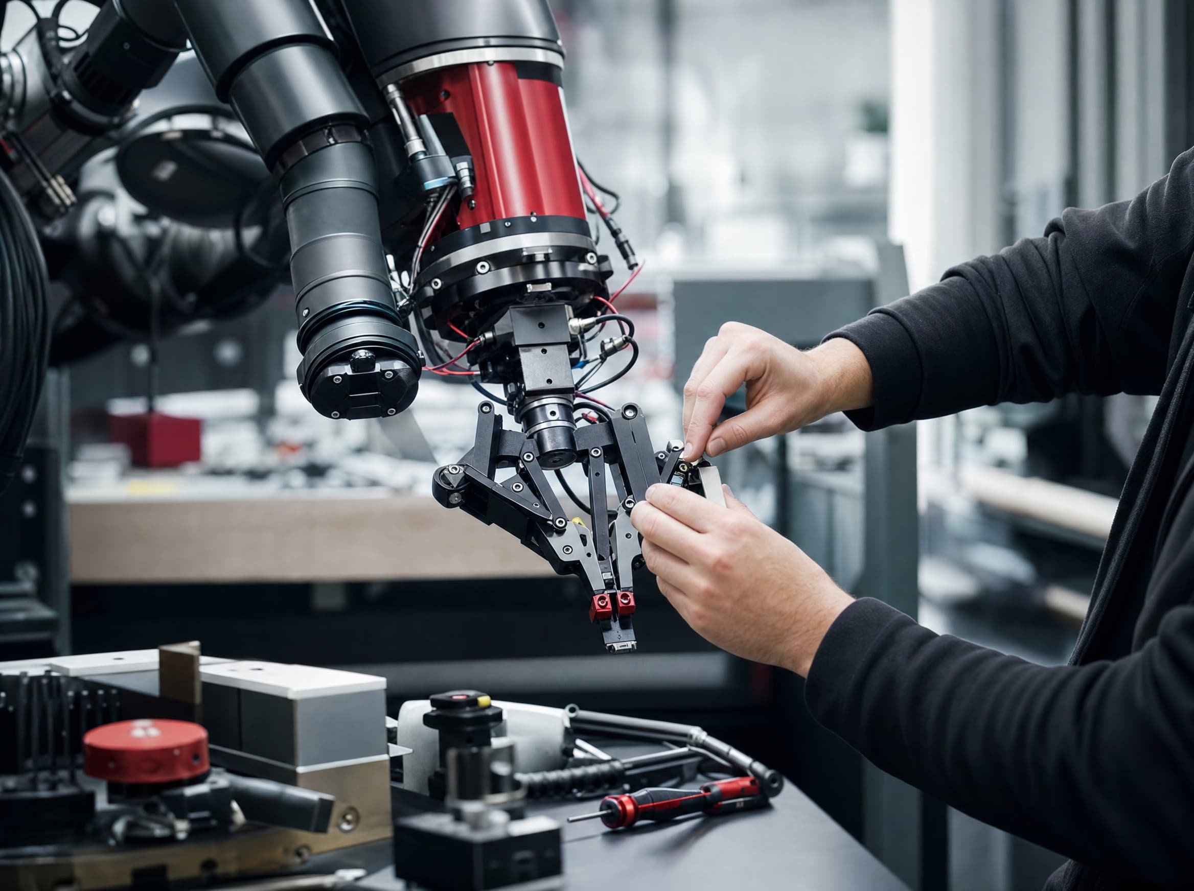 Der Roboterarm sieht, was er greift — dank KI auf der Kante.
