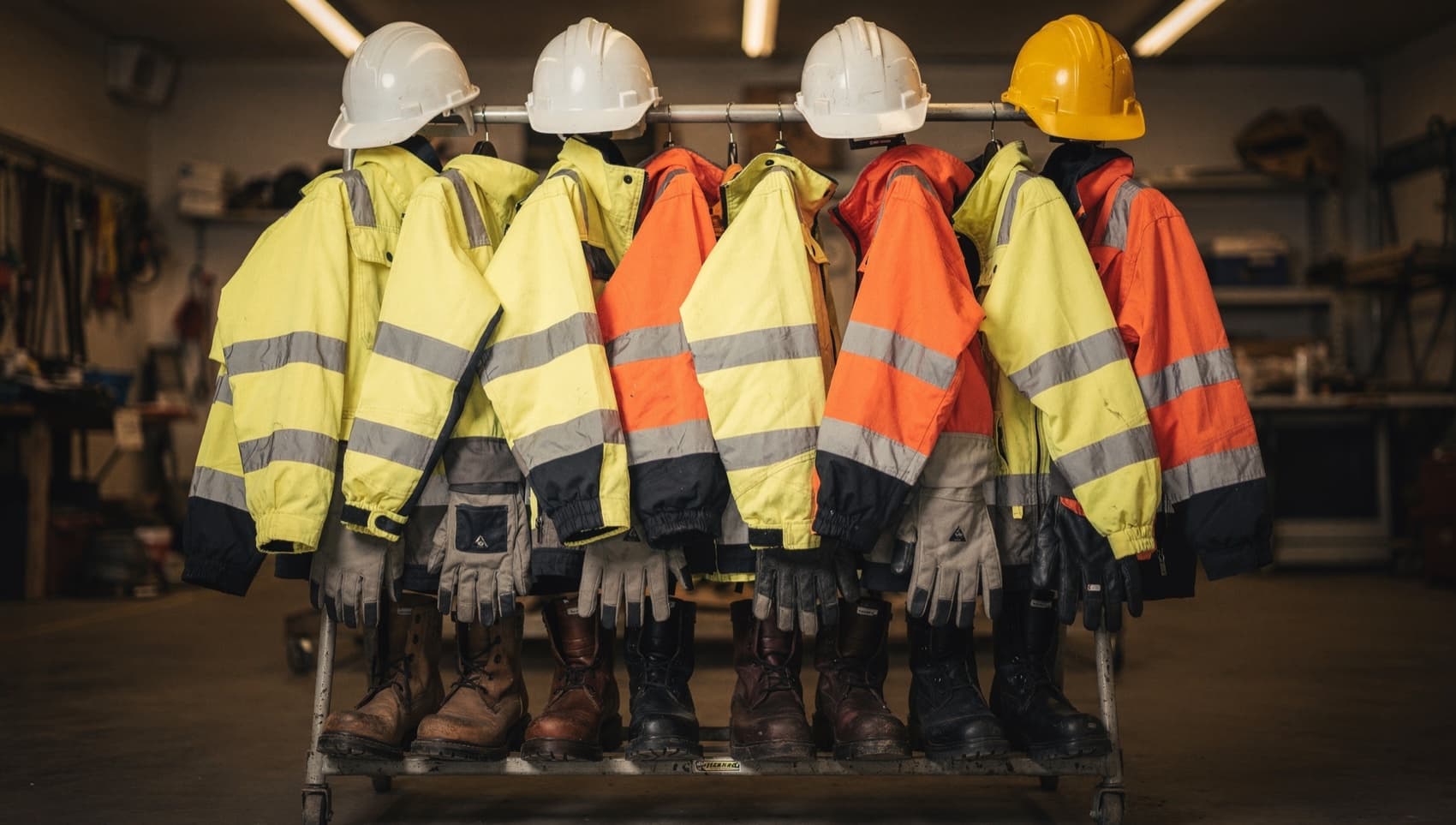 Schutzkleidung ist Vorschrift — die Ausstattung ist Organisation.