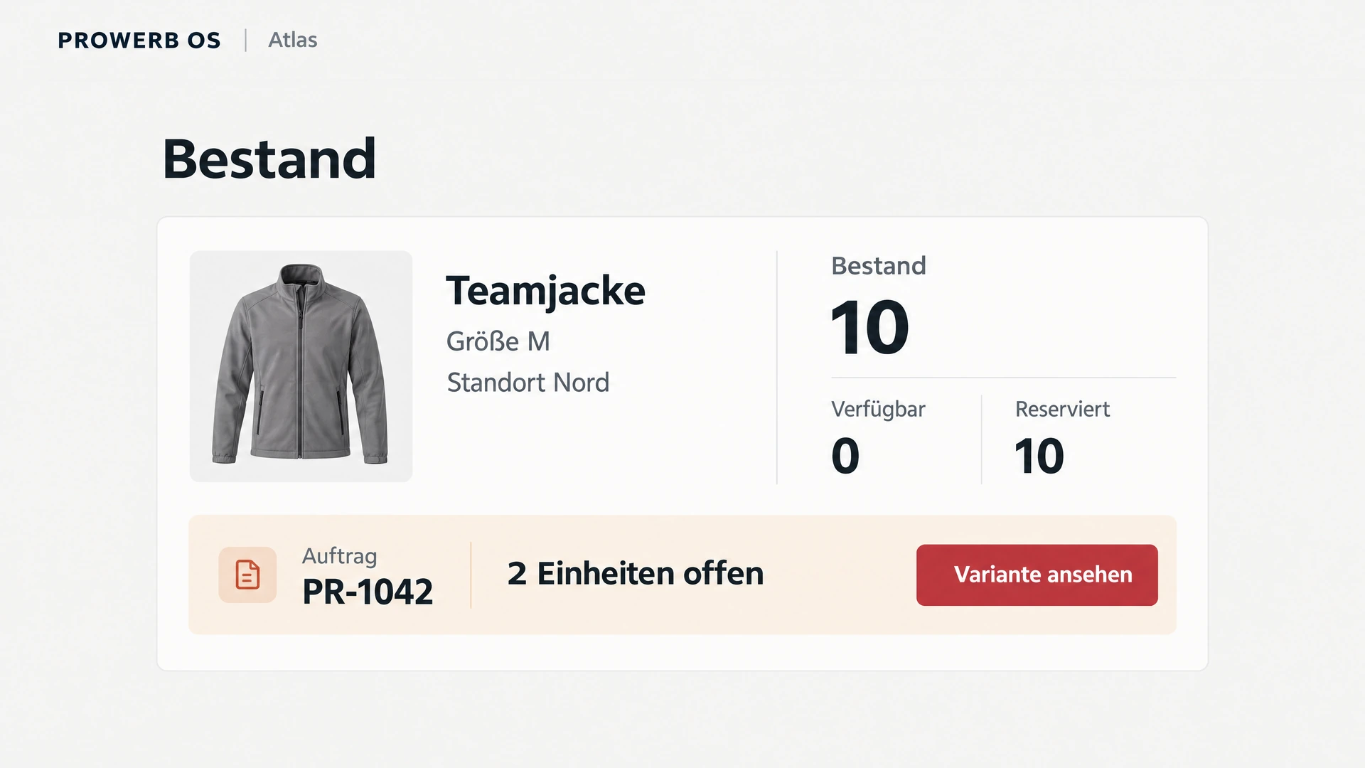Bestand nach Variante prüfen