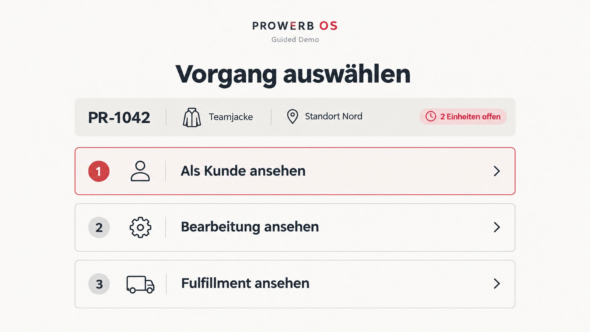 Denselben Vorgang erkunden